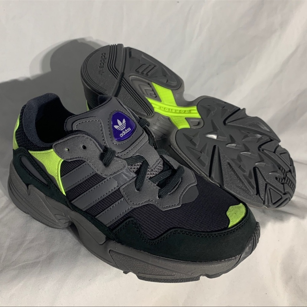 Adidas Yung 96 Carbon Solar Grey Black Shoes New Womans‎ Sizing - Picture 6 of 7
